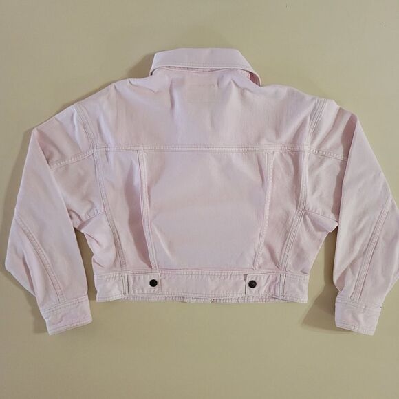 Free People Star Crossed Sorbet Denim Cropped Jacket - Picture 16 of 16